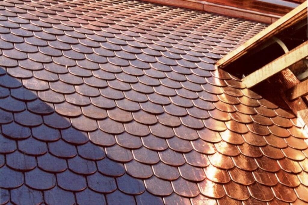 copper metal roof
