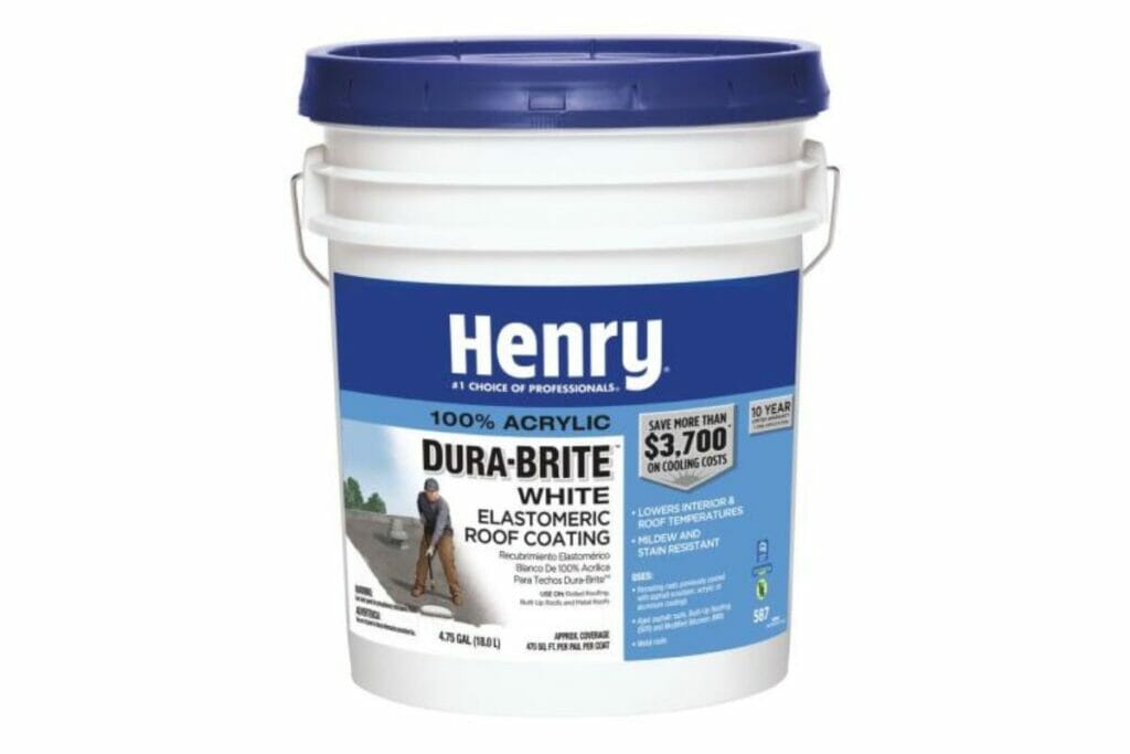 5 Best TPO Roof Sealants Of 2023: Cost & Features 2 Henry® 587 100% Acrylic Dura-Brite™