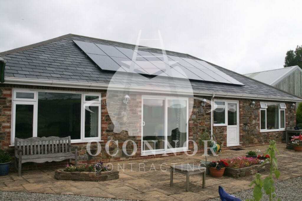 Solar Panels on Slate Roof