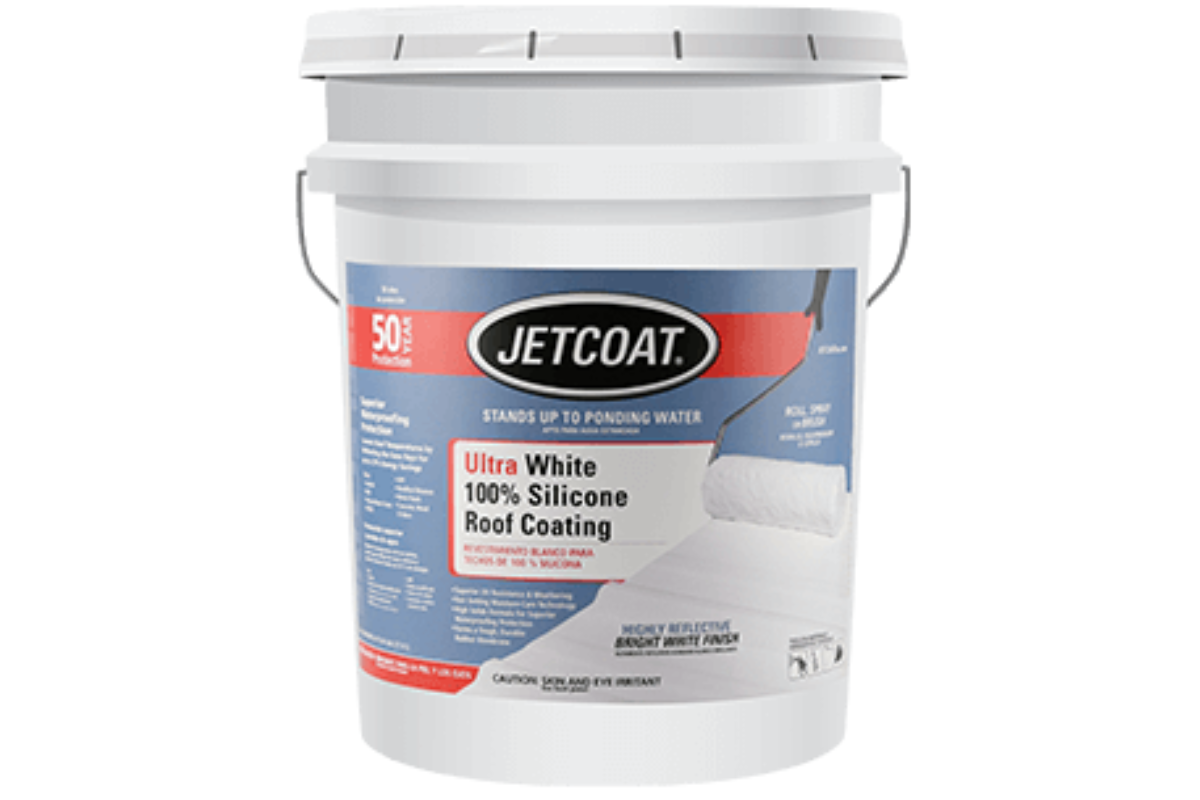 Jetcoat® Ultra White 100% Silicone Roof Coating