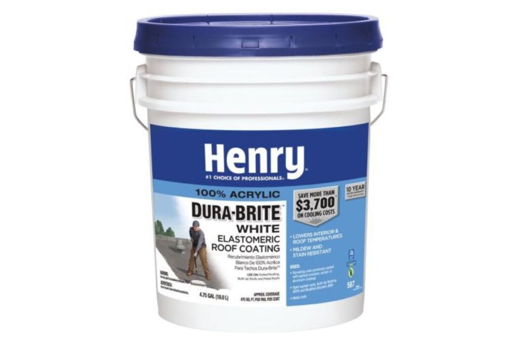 7 Best Metal Roof Coatings Of 2024 1 Henry® 587 100% Acrylic Dura-Brite™