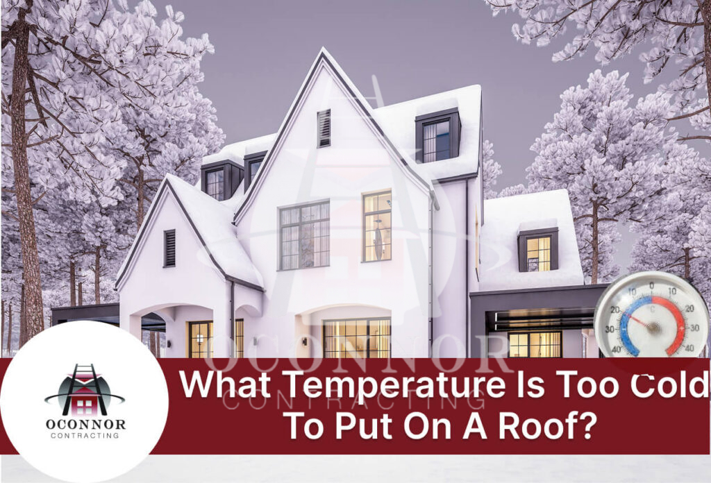 Snow-covered modern house with emphasis on roofing considerations