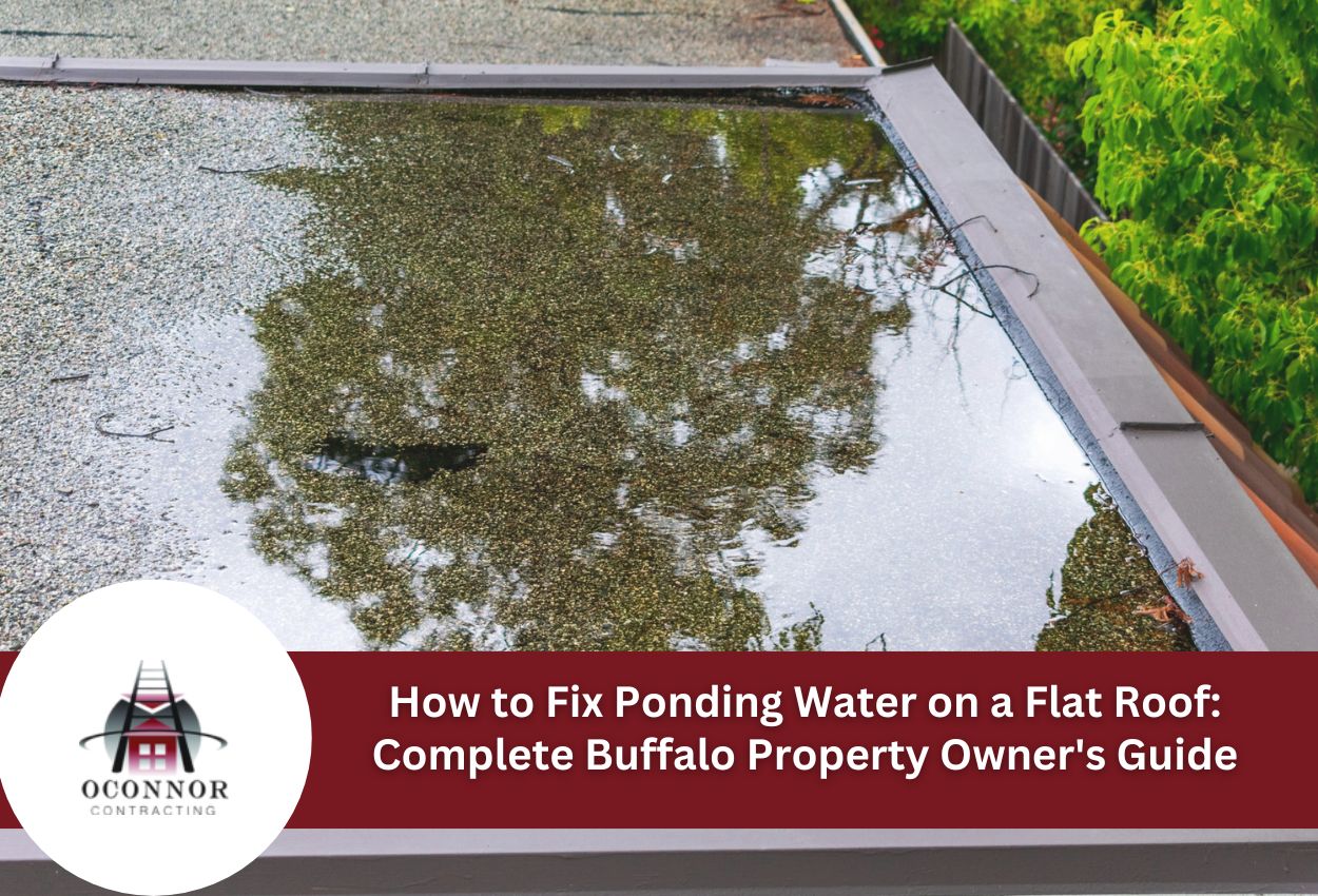 How to Fix Ponding Water on a Flat Roof: Complete Buffalo Property Owner's Guide