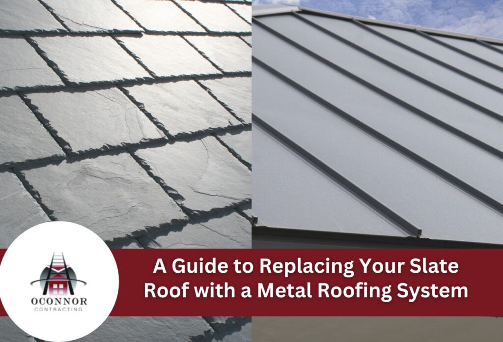 Guide to replacing damaged slate roof with modern metal roofing system