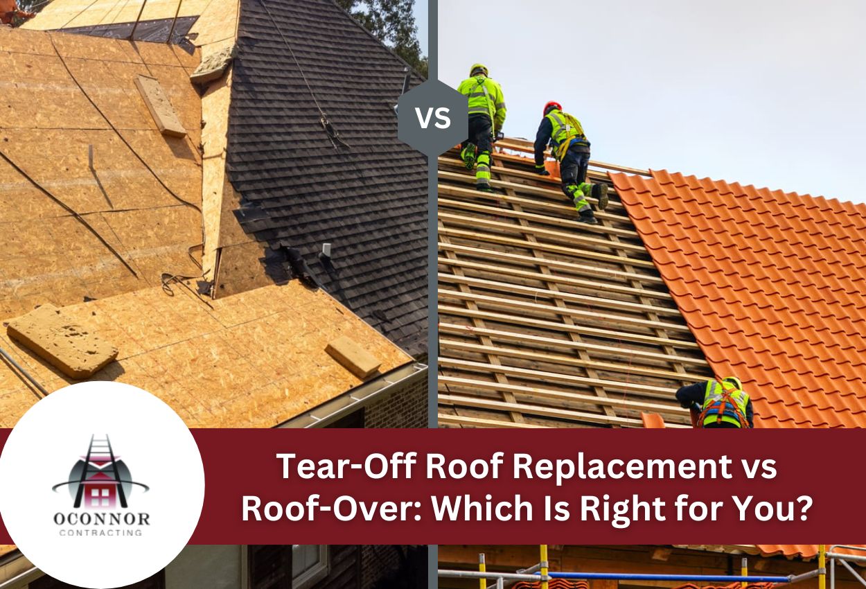Comparison of tear-off and roof-over replacement methods with workers.